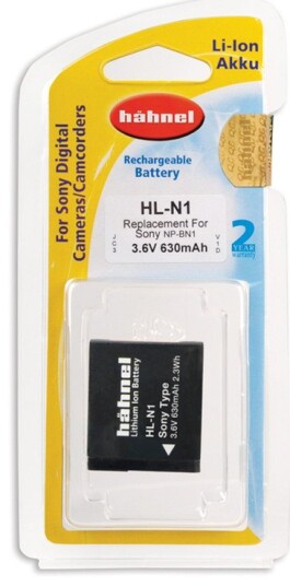 Hähnel Batteri til Sony Kameraer (HL-N1/BP-BN1) - Oppladbart - 630mAh Hähnel Batteri til Sony Kameraer (HL-N1/BP-BN1) - Oppladbart - 630mAh