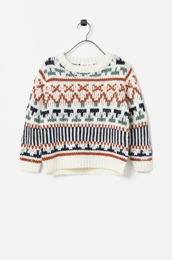 Name It   Genser nmmOpalle LS Knit   Hvit