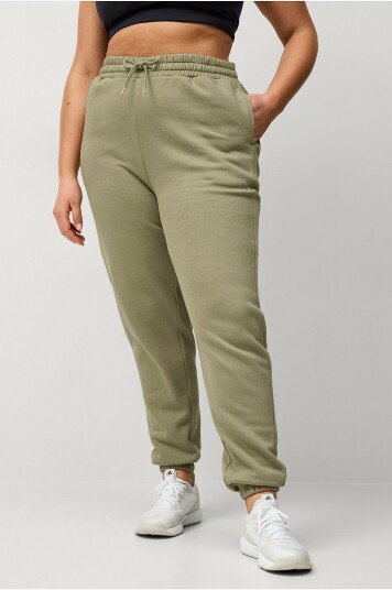 Ellos Studio Sweatbukser Cuff Core Grønn