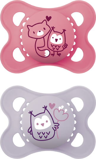 MAM Original Smokk 0 6 mnd rosa/lilla 2 stk.
