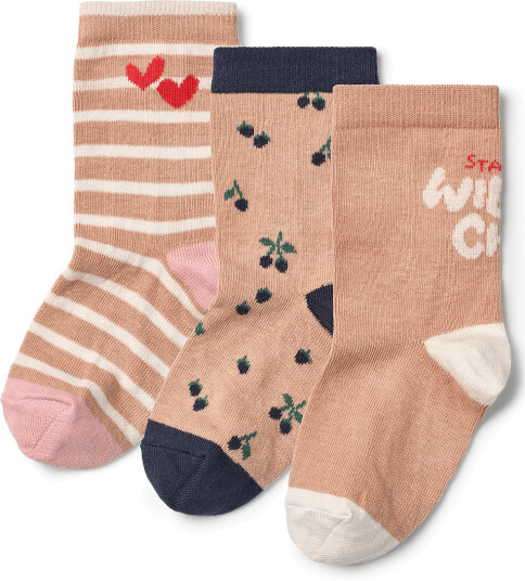 Liewood Silas Socks 3 Pack Beige 22/24
