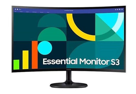 27" Samsung Essential S3 - 1920x1080 (FHD) - 100Hz - VA - Curved 27" Samsung Essential S3 - 1920x1080 (FHD) - 100Hz - VA - Curved