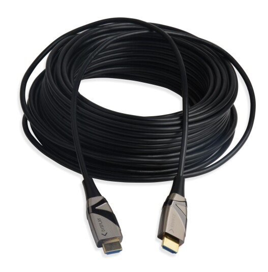 TECHLY HDMI AOC Glasfaser Kabel 4K 60 Hz, 100 Meter