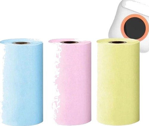 SiGN Thermal Paper Roll with Colors for Mini Printer 3 Rolls 57*25mm 5m