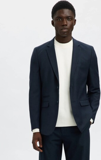 Selected Slmslim Neil Chk Blz Noos Navy 58