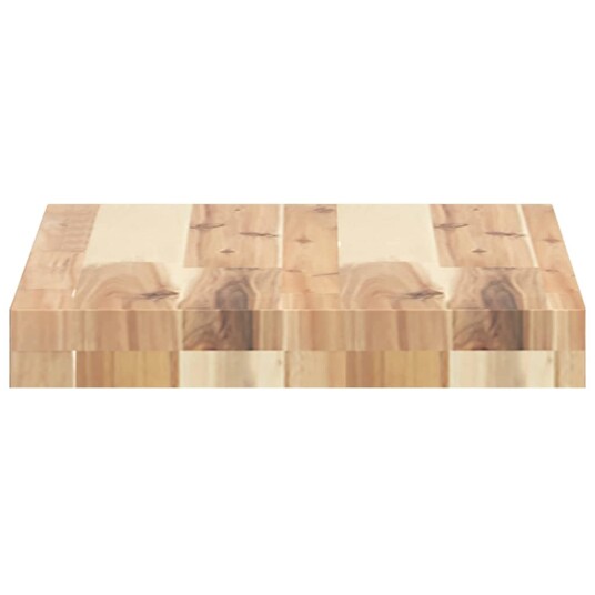 Flytende hyller 3 stk 40x30x4 cm ubehandlet heltre akasie