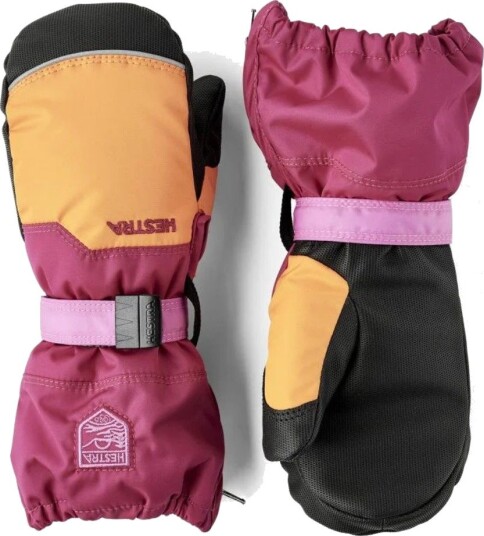 Hestra Baby Zip Mitt Votter for Barn Orange/Orchid Str. 3