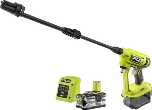 Høytrykkspyler Ryobi RY18PW22 A-140 ONE+ batteridrevet med batteri 22 bar 18 V Høytrykkspyler Ryobi RY18PW22 A-140 ONE+ batteridrevet med batteri 22 bar 18 V