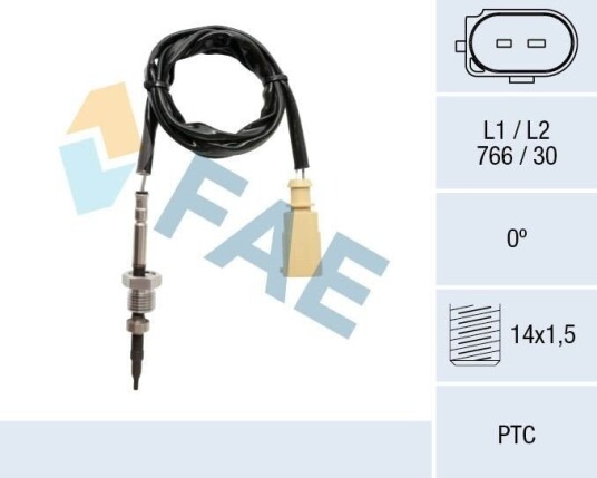FAE 68030 Sensor, eksostemperatur