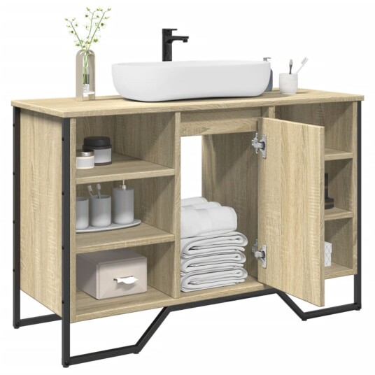  Servantskap sonoma eik 91x35x60 cm konstruert tre 8721102812330