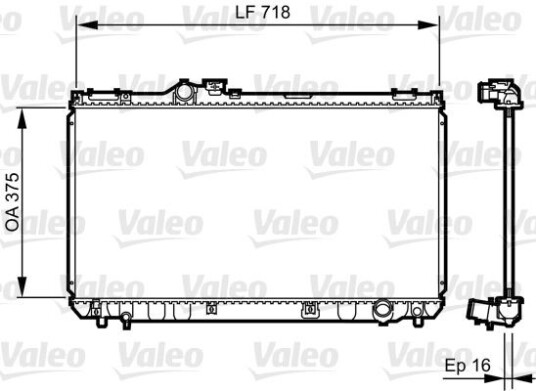 Radiator VALEO 734498