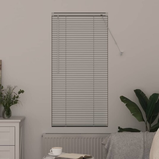 Vindu Persienne med gardiner Manual Hvit Aluminium Vindu Persienne med gardiner Manual Hvit Aluminium