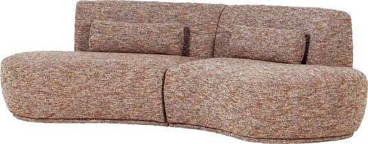 WOOOD   Batavier Halvrund sofa med 4 seter   Brun