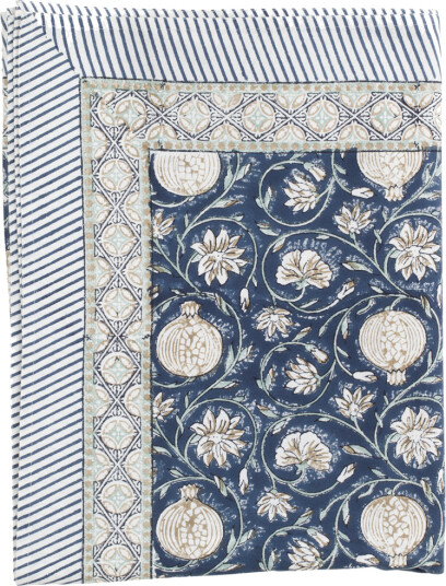 Tangier Pomegranate duk blå 150x350cm