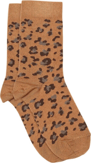 Melton Leopard Socks Beige 27/30 Melton Leopard Socks Beige 27/30