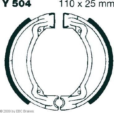 Bremsesko sett EBC Brakes Y504