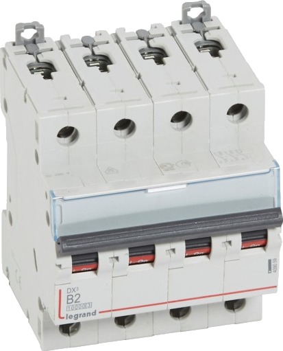 Legrand DX³ MCB automatsikring B2 4P 4M 10/16kA