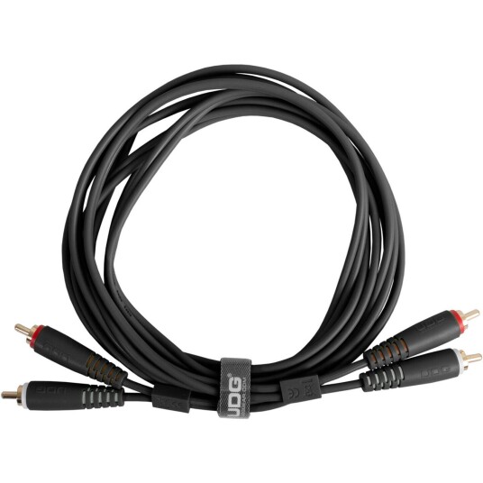 UDG Gear Lydkabel 2x Rca - 2x Rca Black 3m