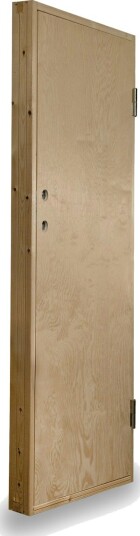 Lagerdør Jabo Ljusdal Kjølelager 98x208 cm Ubehandlet GlattPlywood Hengnin Venstre
