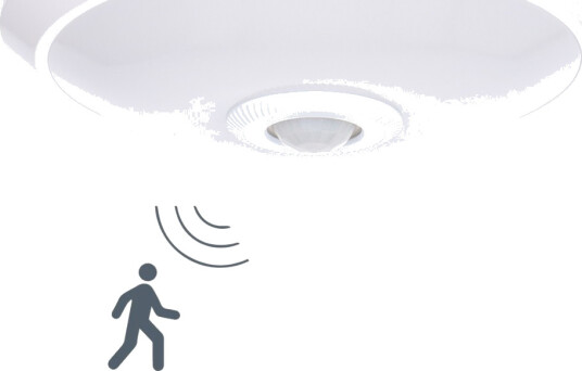 SH LED Plafond Lampe Med PIR Sensor På 8W i 3000K 120 °