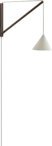 MOEBE Vegglampe Røkt Eik/ Hvit