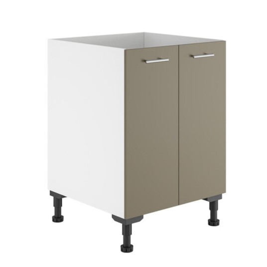 Alterna Vaskerom: Benkeskap B60-80xd60xh72cm m/2 Dører Sand Matt / 60cm