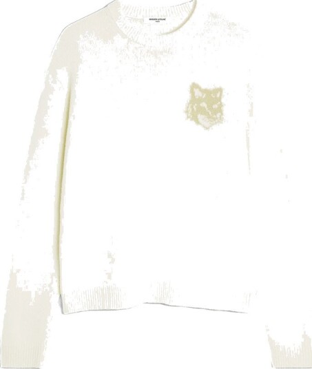 Maison Kitsuné, Herre, Strikkevarer, Beige, L,