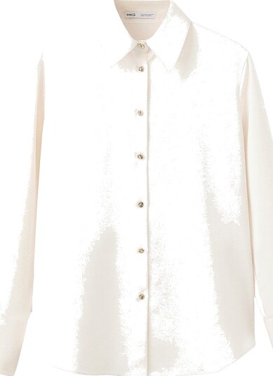 Mango Skjorte Shirt Ideale Hvit