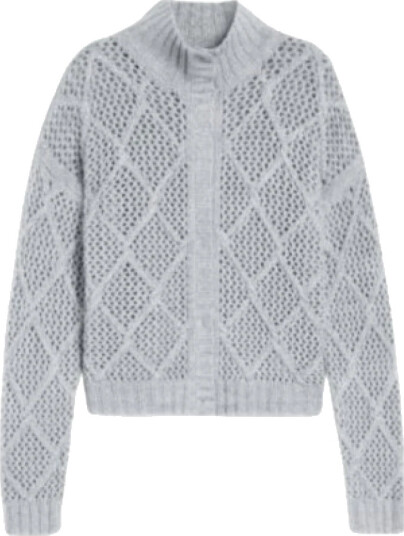 Max Mara Studio Dame Strikkevarer Grå L,