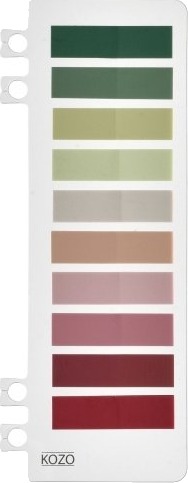 Kozo Index Faner 10 Farver Blush