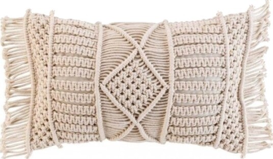 Douceur D`Interieur Dekorativ Bomullspute Macralina Makrame 30 X 50 Cm Douceur D`Interieur Dekorativ Bomullspute Macralina Makrame 30 X 50 Cm