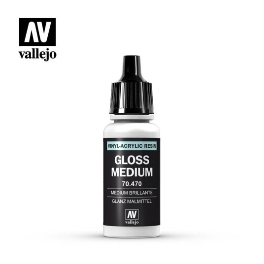 Vallejo Gloss Medium 17ml Transparent for Modellbygging