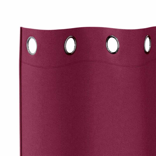  Gardiner med gardiner 2 pcs Vinrød Polyester