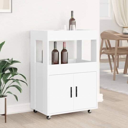 Bartralle hvit 60x39,5x89 cm konstruert tre