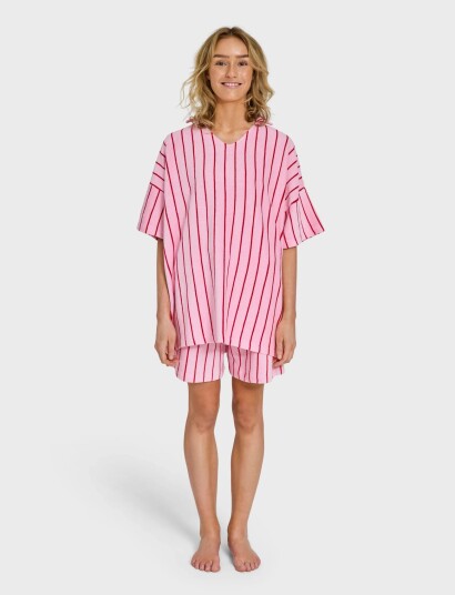 Bongusta Naram Collar Tee - Pink - S/M