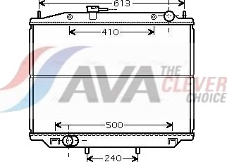 AVA COOLING SYSTEMS DN2265 Radiator motorkjøling AVA COOLING SYSTEMS DN2265 Radiator motorkjøling