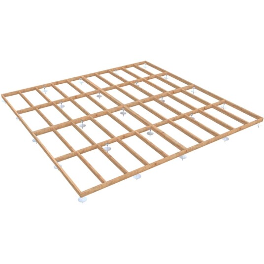 Palmako Bjelkelag Med Log-Foot 6x6m Fundament-Sett For Boder Og Hagehus