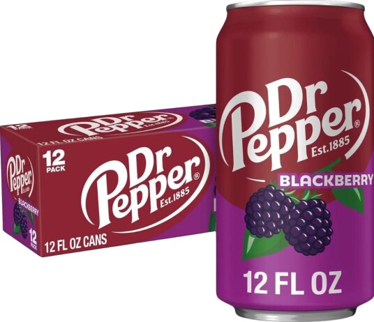 12 stk Dr. Pepper Blackberry - Hel Eske 12x355 ml (USA Import)