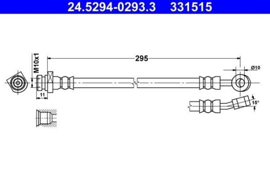 Bremseslange ATE 24.5294-0293.3