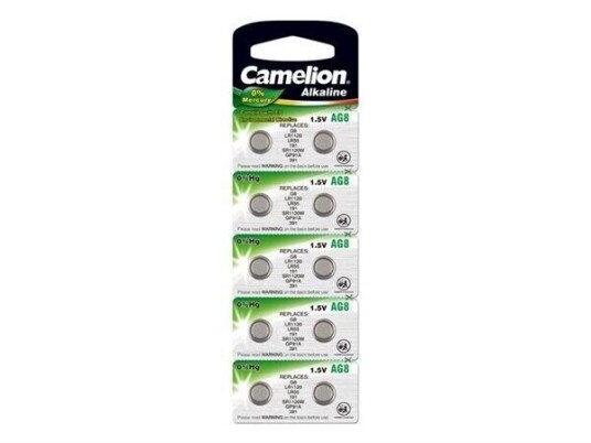 Batteri Camelion Alkaline AG8 0 % kvikksølv/Hg  10 stk. 