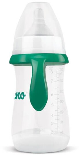 Neno 240 ml Tåteflaske med Anti-kolikk Hvit