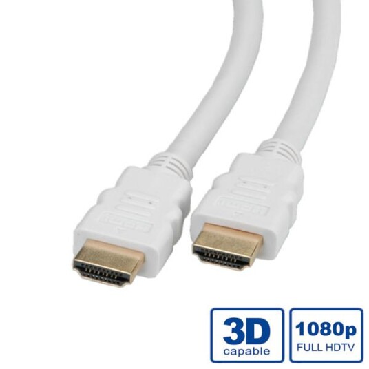 Roline HDMI Høyhastighets Kabel 2m med Ethernet, Sort