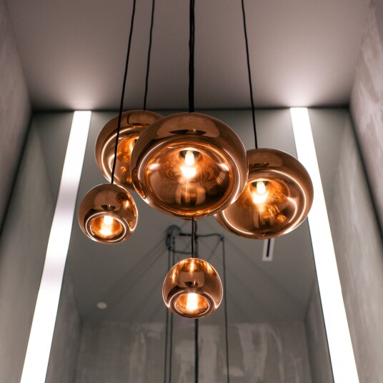 Pendellampe Tom Dixon Void mini dimmbar Kobber Stue Kobber Design 12 Kobber