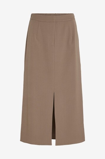 Vila - Skjørt viVarone HW Long Skirt - Brun