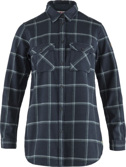 Fjellreven Övik Twill Shirt LS, Dame Dark Navy/Steel Blue XS