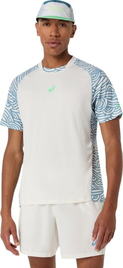 Asics Padel Court All Over Print Ss Top Multi/patterned M