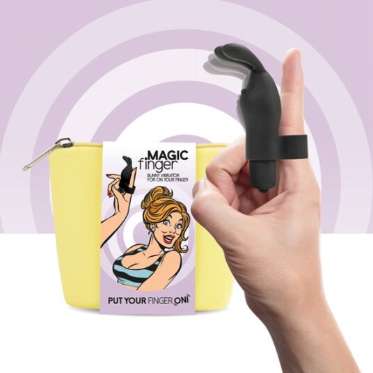 Magic Finger Bunny Vibrator - Black Magic Finger Bunny Vibrator - Black