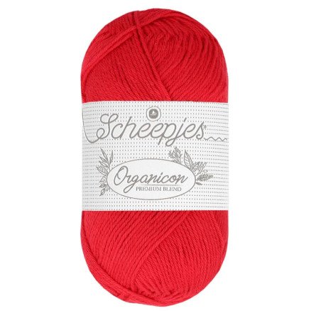 Scheepjes Organicon Garn 244 Rød Rose Scheepjes Organicon Garn 244 Rød Rose