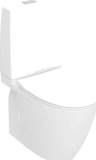 Porsgrund Glow Gulvstående toalett 650x355 mm, Uten skyllekant