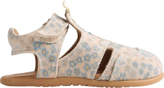 Wheat Sandaler Barfot Nolan Powder Blue Blomster Wheat 23 Sandals